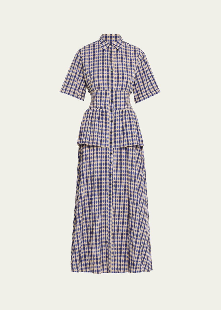 Rosie Assoulin Boogie Woogie Bugle Boy Maxi Shirtdress