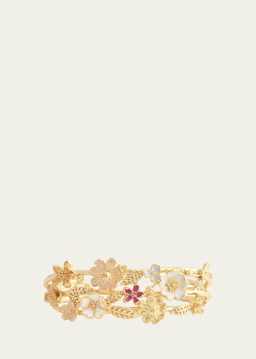 Anabel Aram Jewelry Wildflowers Bangle Bracelet