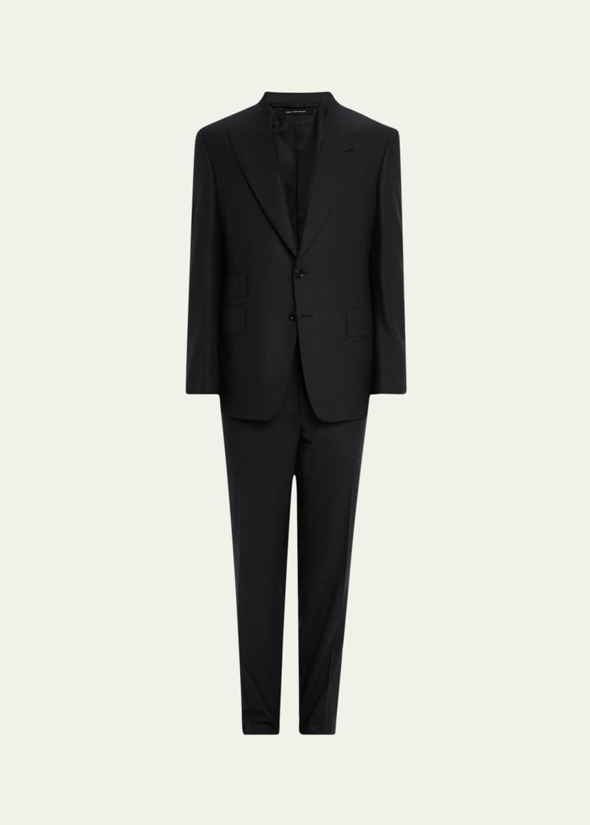 TOM FORD Men's Wool Flannel Notch Lapel Two-Piece Suit