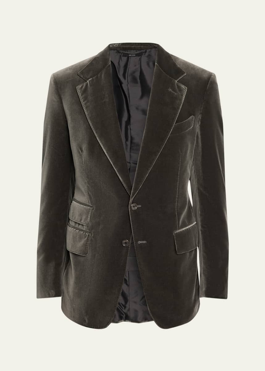 TOM FORD Men's Shelton Compact Velvet Jacket