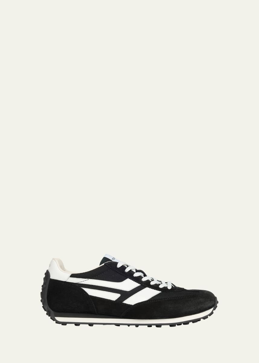 TOM FORD Men's Mick Tech Fabric and Suede Sneakers