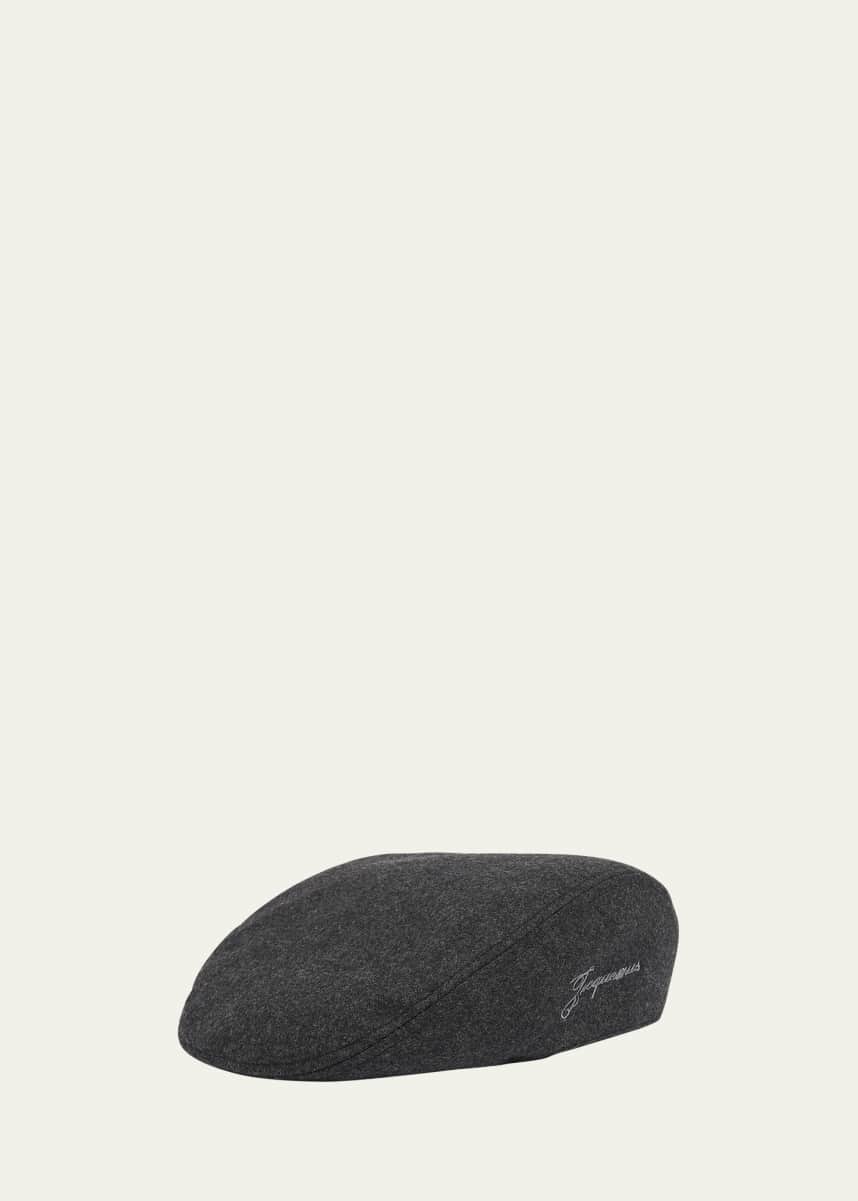 Jacquemus Men's Embroidered Beret