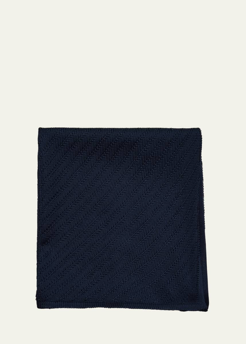 Brioni Men's Silk Knit Pocket Square