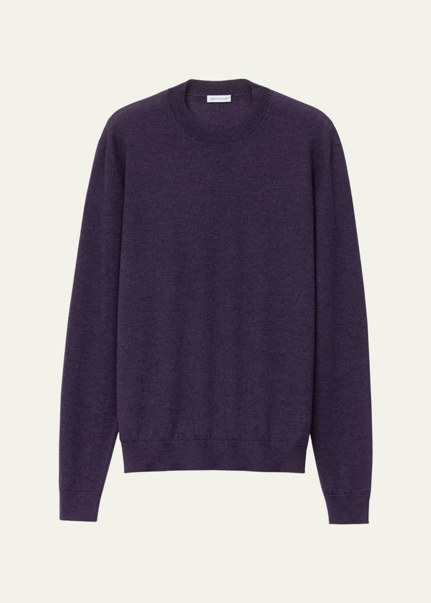 Iris Von Arnim Men's Cashmere Slim Knit Crewneck Sweater