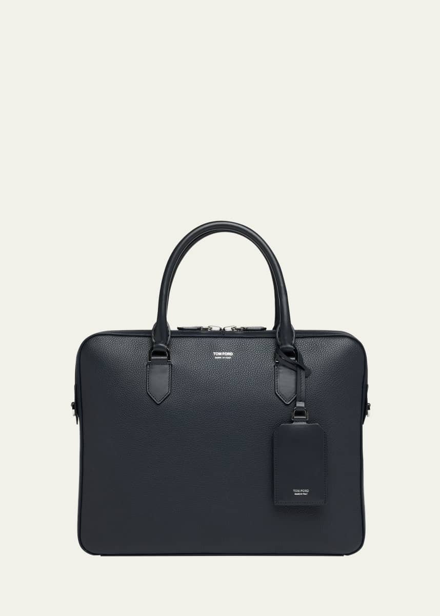 TOM FORD Men's Elliot Soft Grain Leather Briefcase