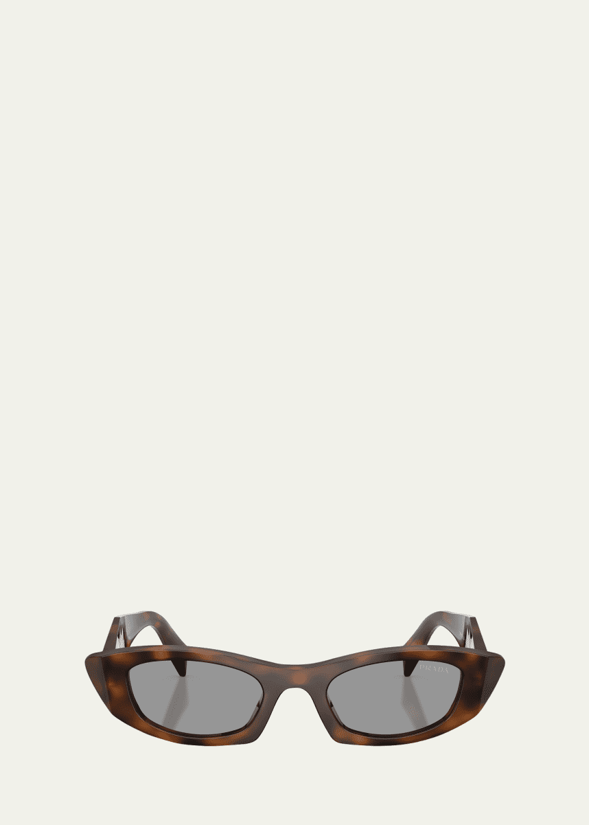 Prada PR B16SF Acetate Oval Sunglasses