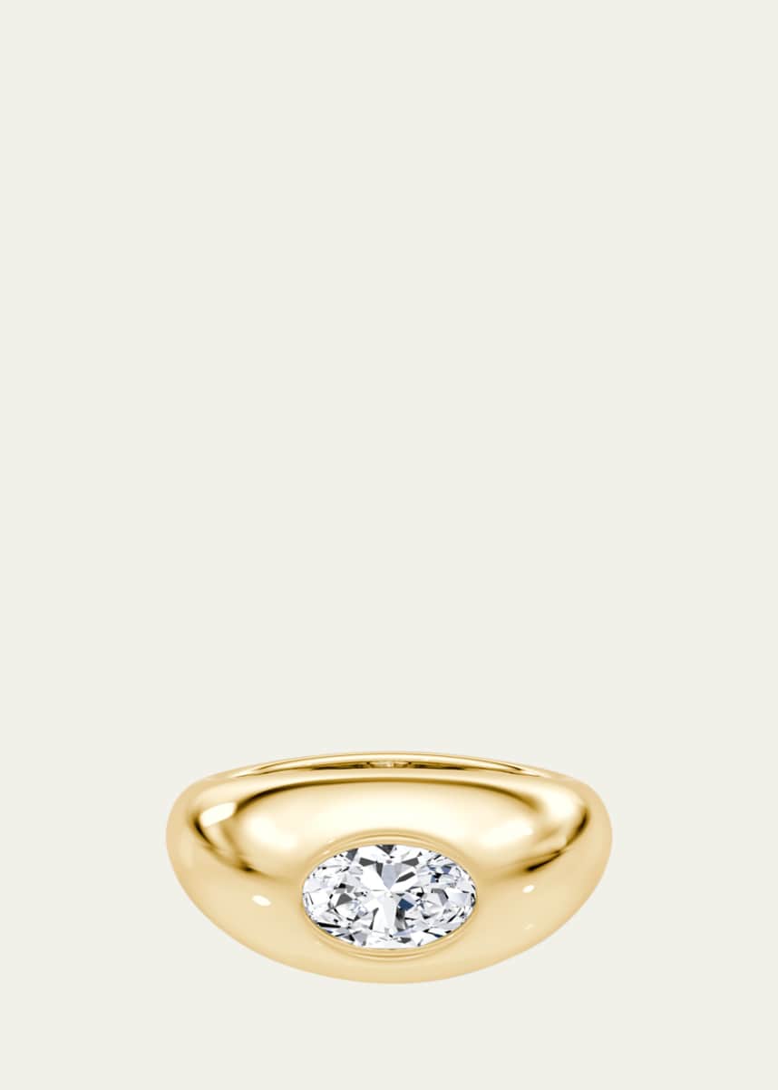 VRAI x Petra & Meehan Lab Grown Petite Oval Dome Band