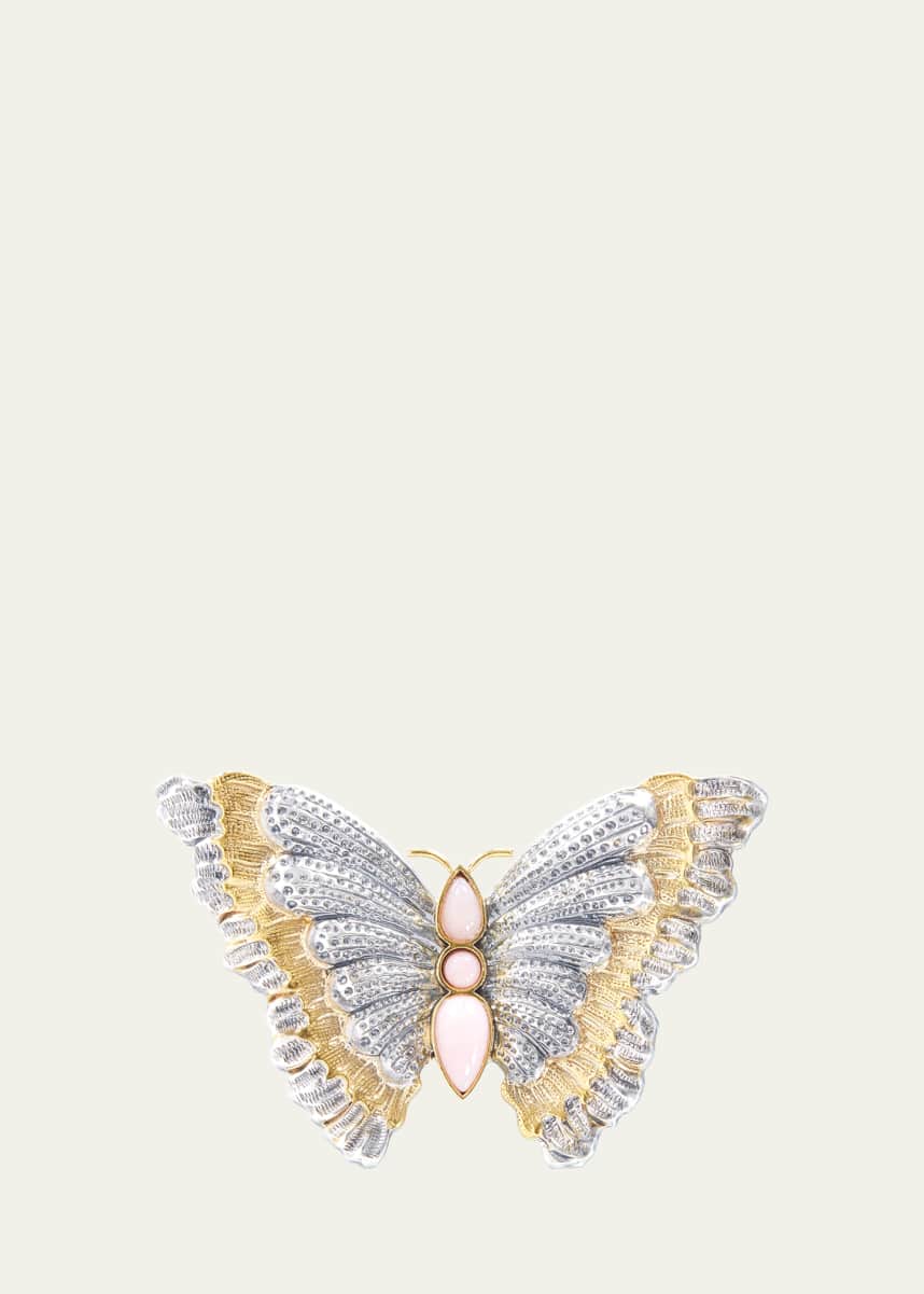 Buccellati Blossom Butterfly Opal Brooch