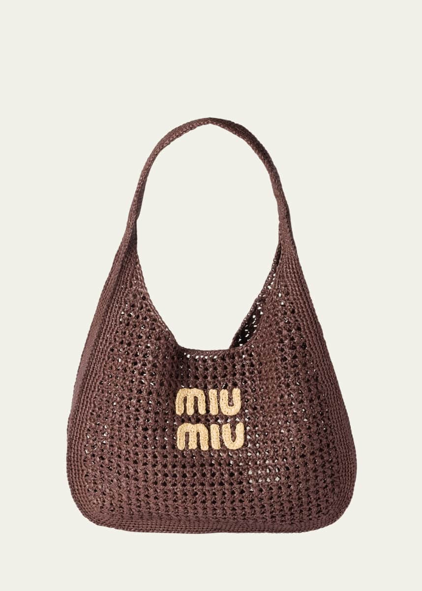 Miu Miu Woven Viscose Tote Bag