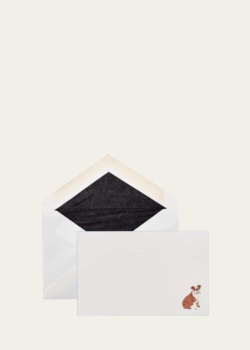 Smythson Bulldog Note Cards, Set of 10