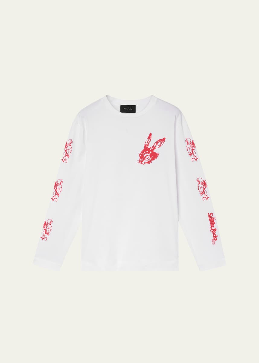 Simone Rocha Men's Tortoise and Hare Long-Sleeve T-Shirt