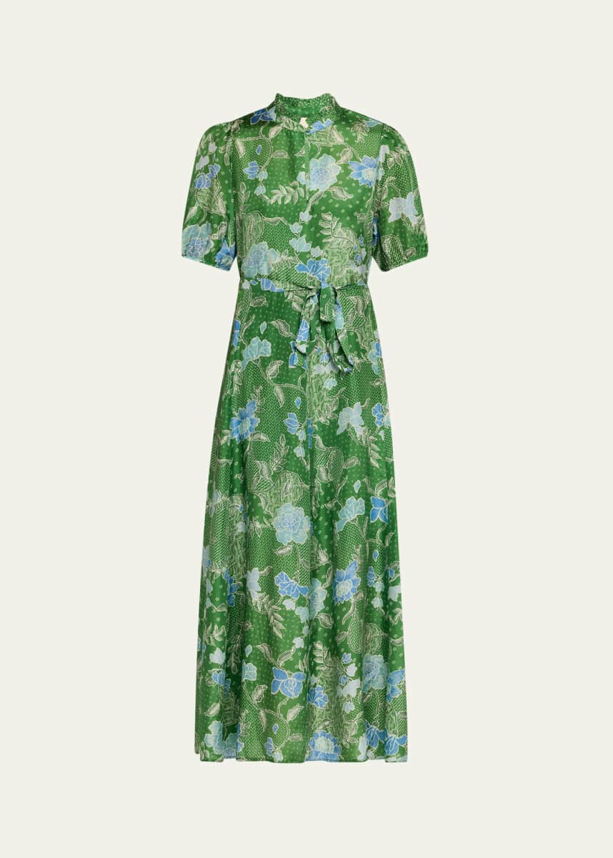 Hannah Artwear Oceanus Silk Maxi Dress