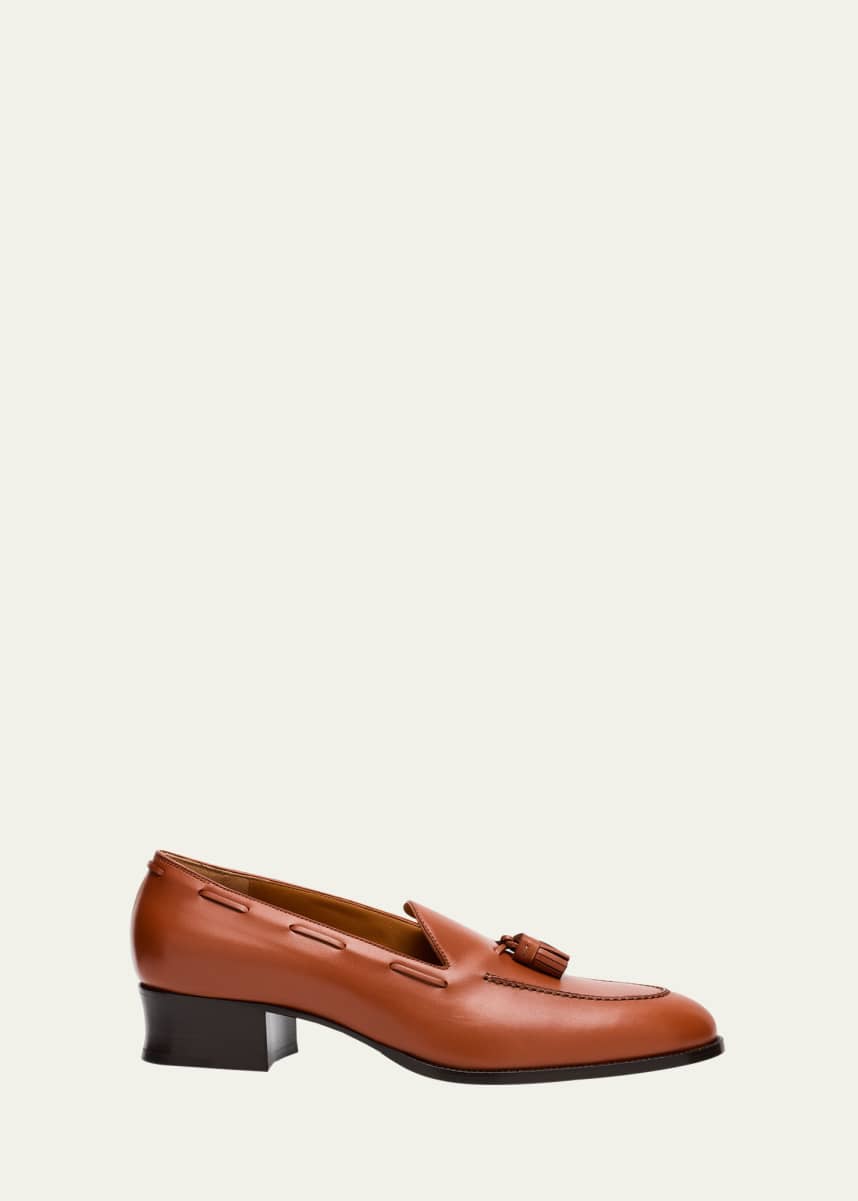 Loro Piana Serge Prestige Calfskin Tassel Loafers