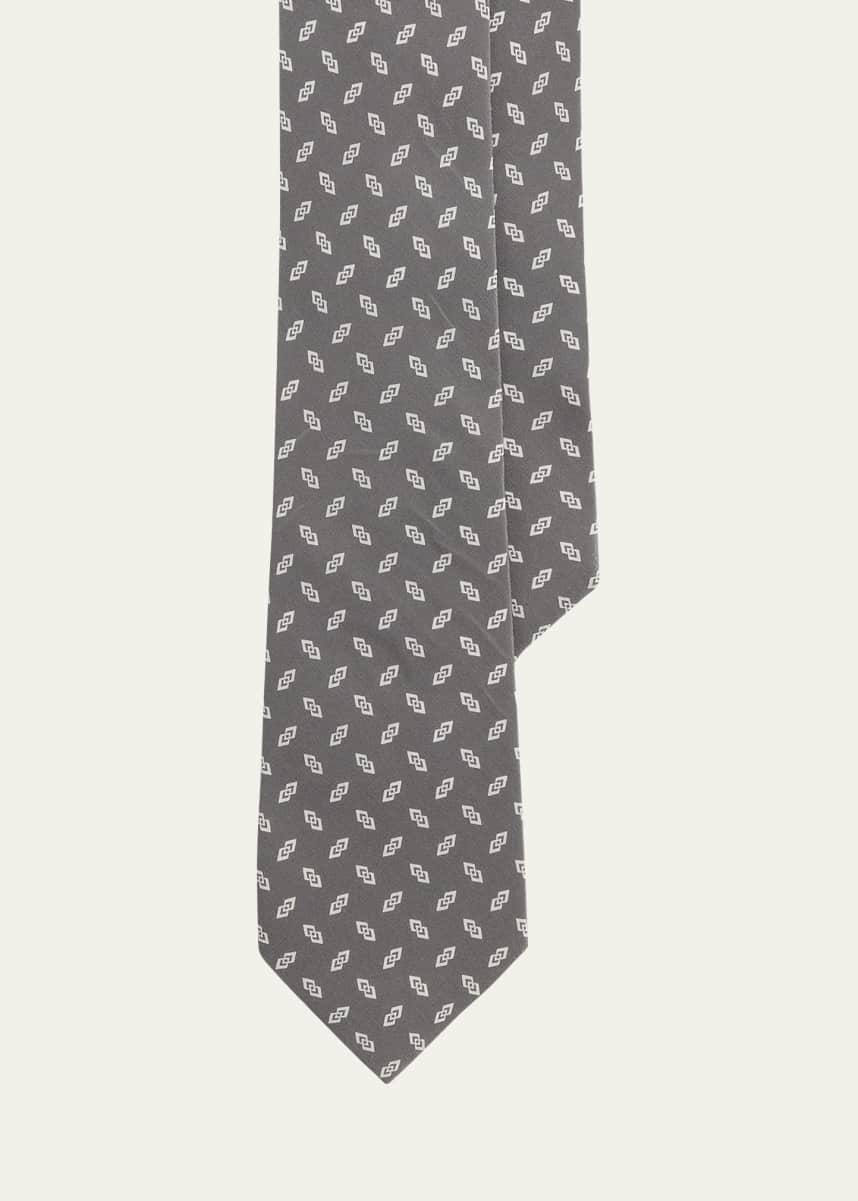 Ralph Lauren Purple Label Men's Mini Geometric Silk Tie