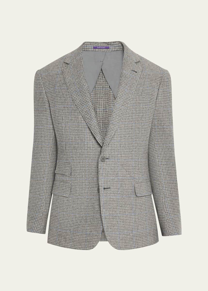 Ralph Lauren Purple Label Men's Houndstooth Two-Button Sport Coat