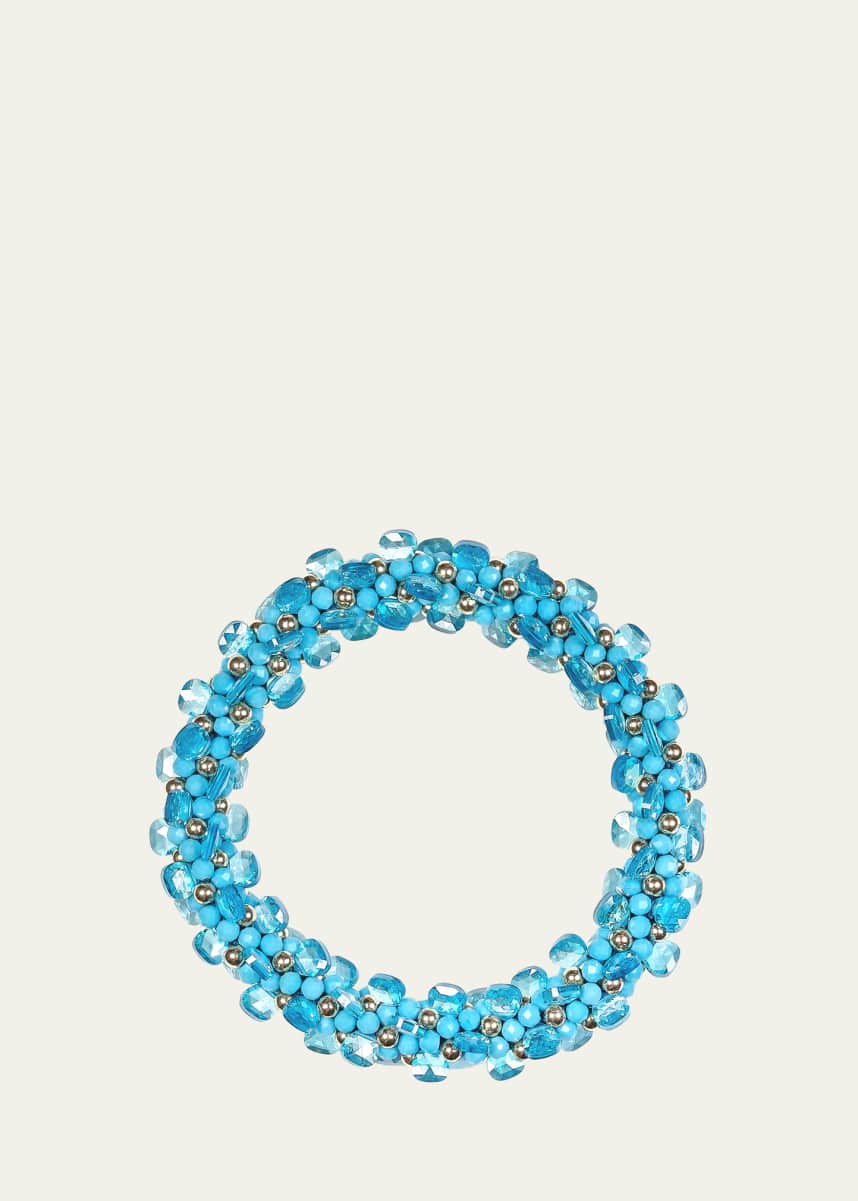 Meredith Frederick 14K Yellow Gold Turquoise and Zircon Bracelet