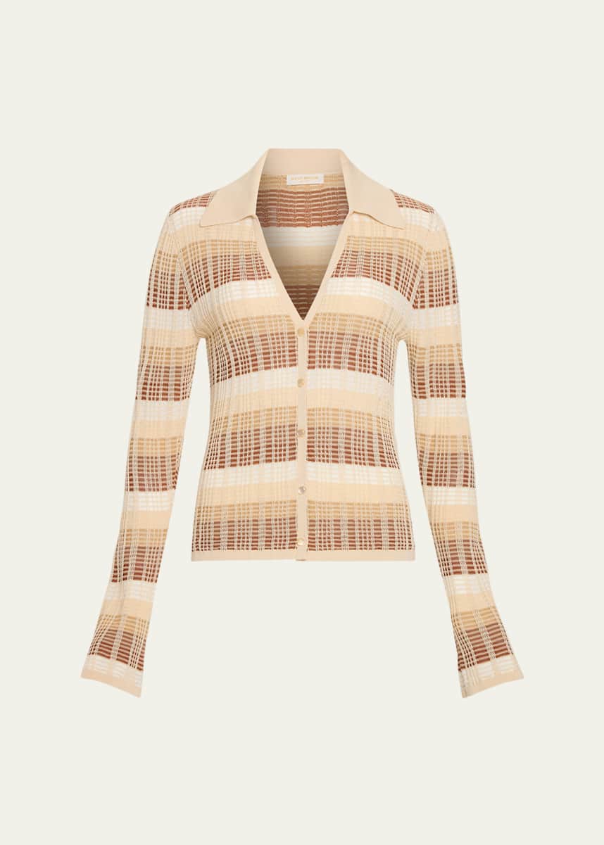 Ramy Brook Ivana Plaid Cardigan
