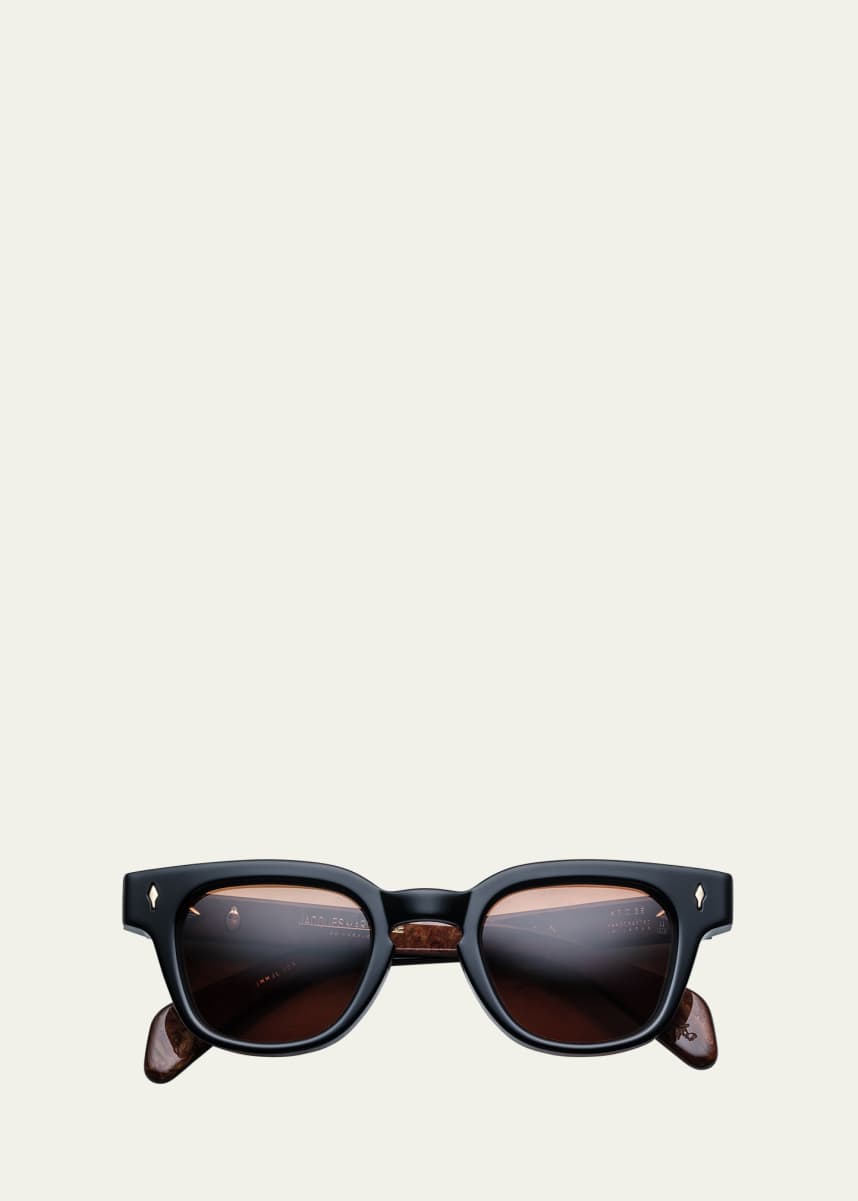 Jacques Marie Mage Men's Julien Acetate Square Sunglasses