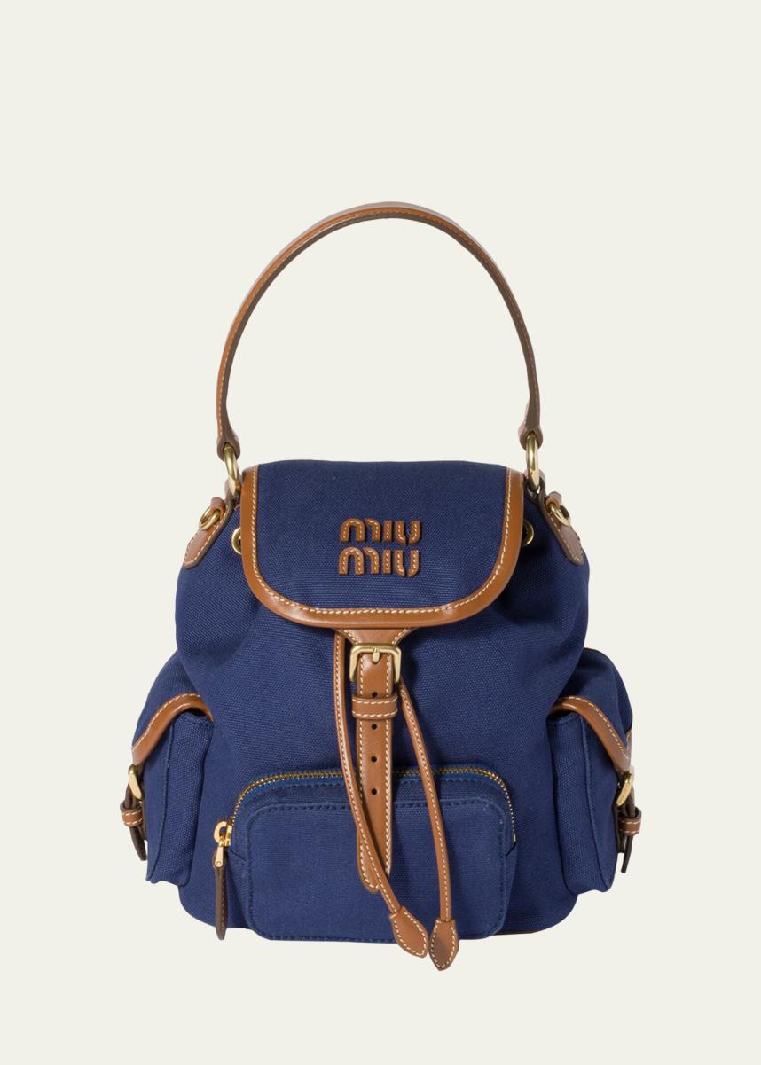 Cotton Canvas Drawstring Backpack