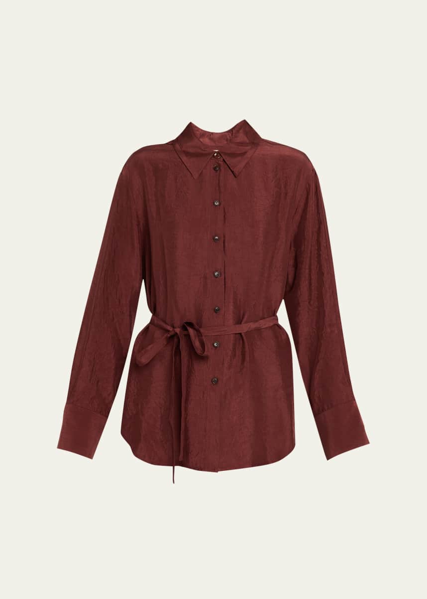 Jason Wu Collection Belted Crinkled Jacket