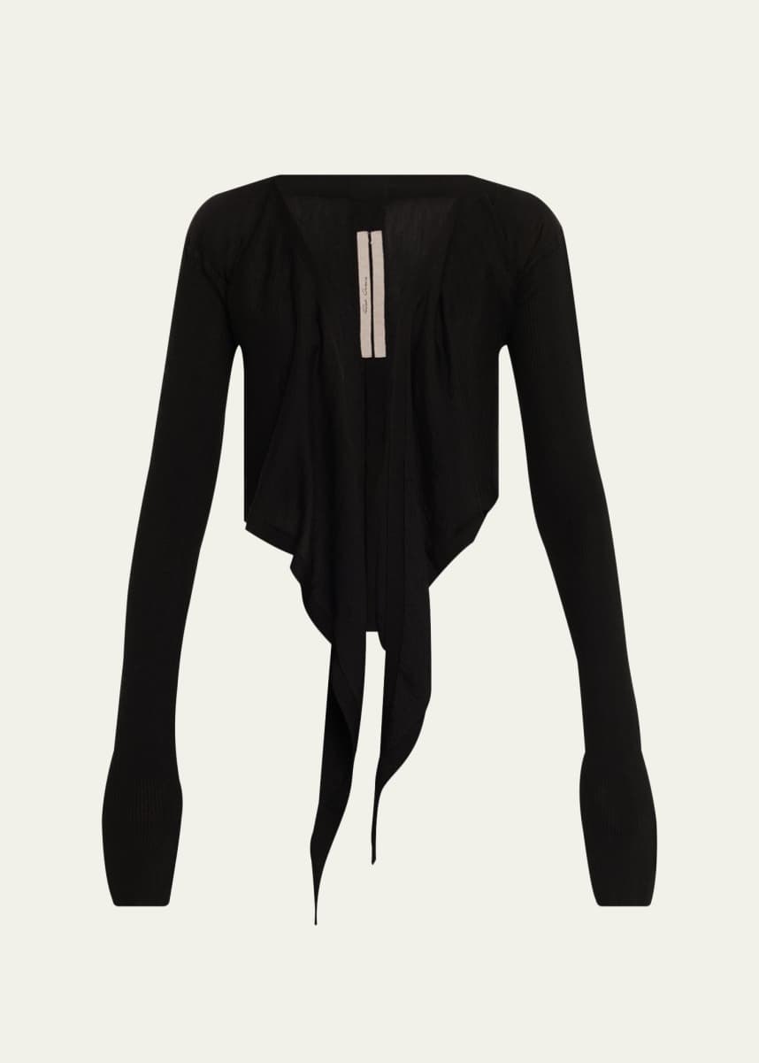 Rick Owens Crop Wrap Cardigan