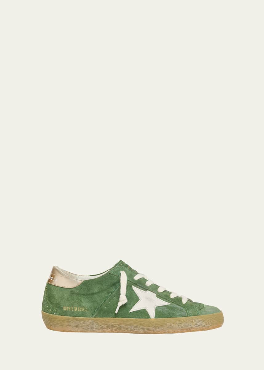 Golden Goose Superstar Mixed Leather Low-Top Sneakers