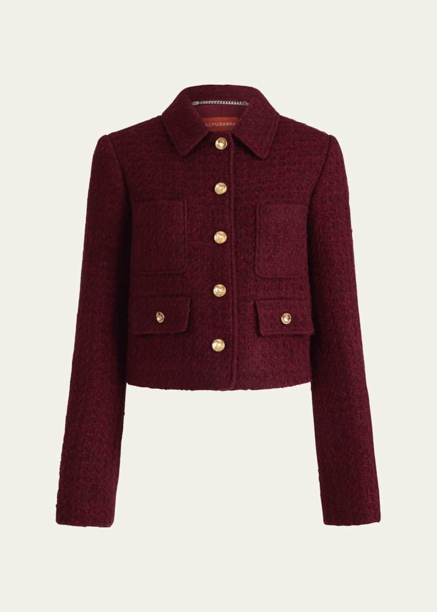 Altuzarra Astley Tweed Single-Breasted Jacket