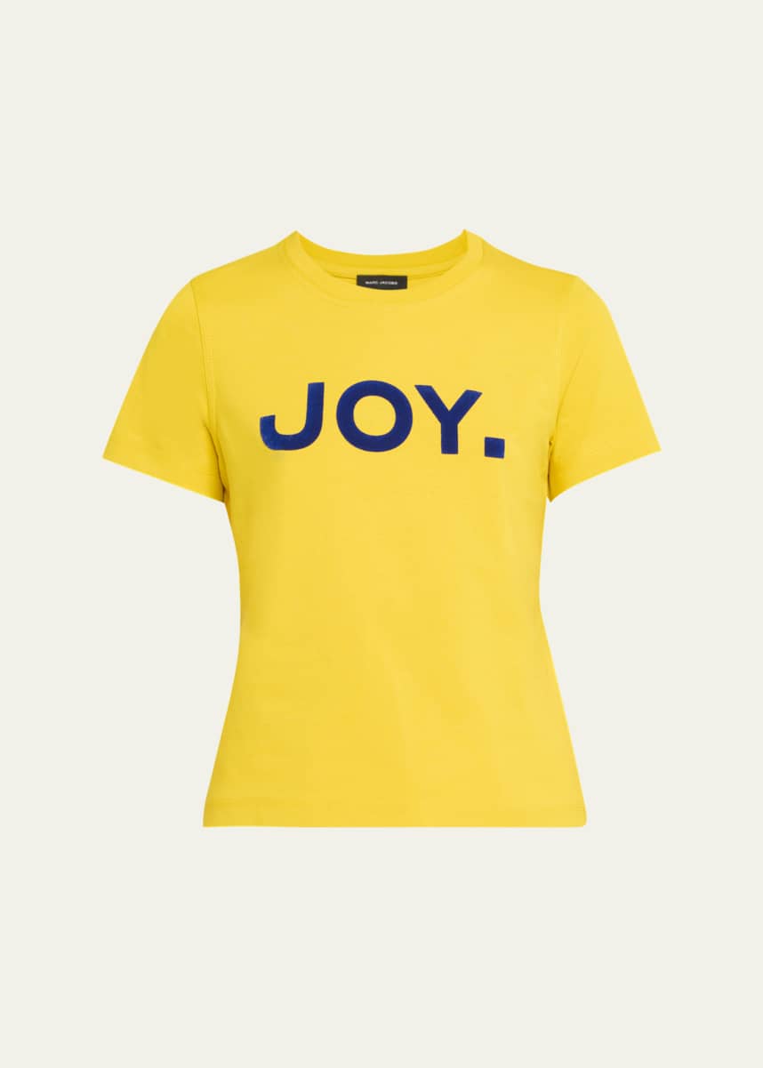 Marc Jacobs Joy Flocked Short-Sleeve Slim T-Shirt