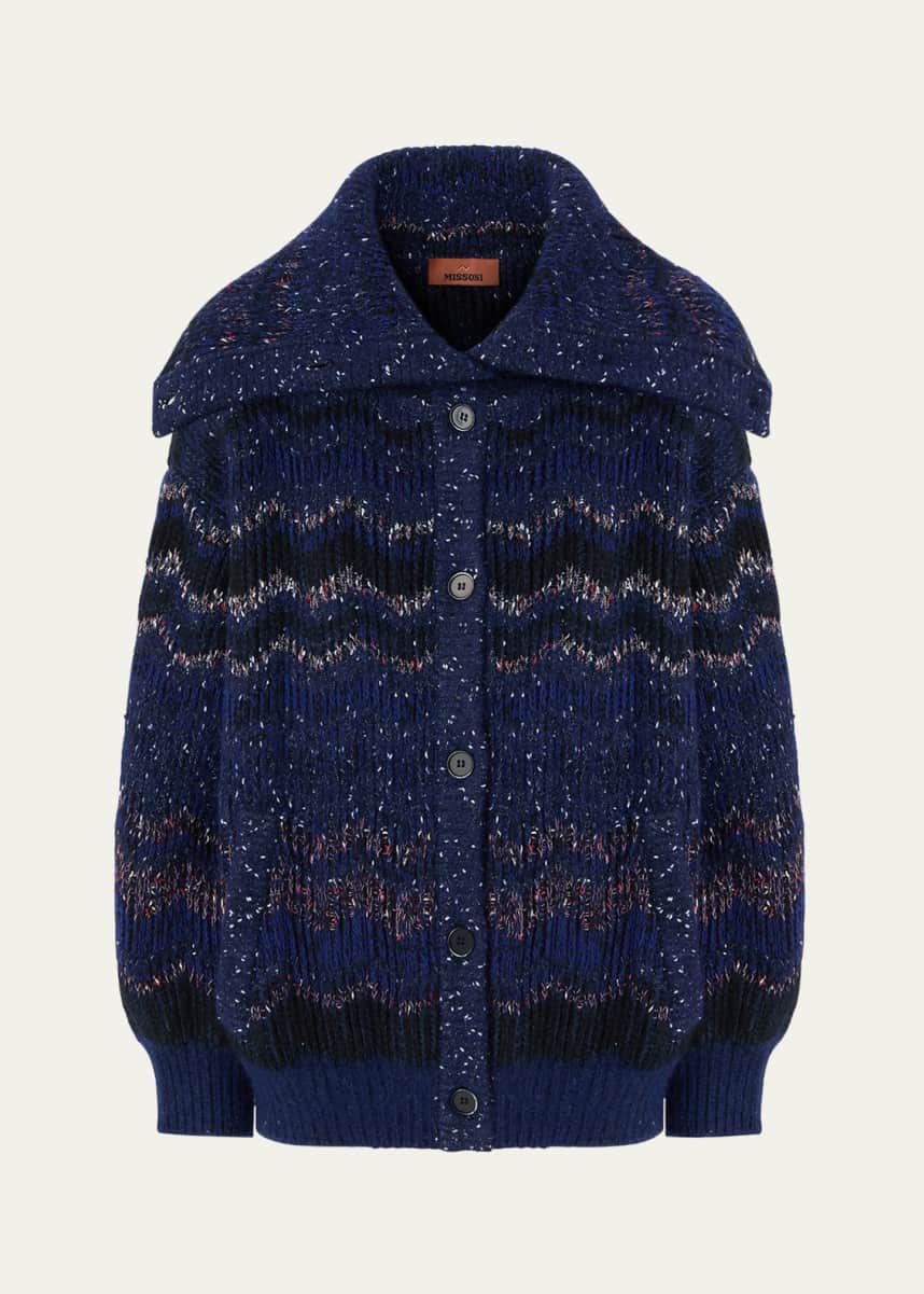 Missoni Metallic Zigzag Maxi Cardigan