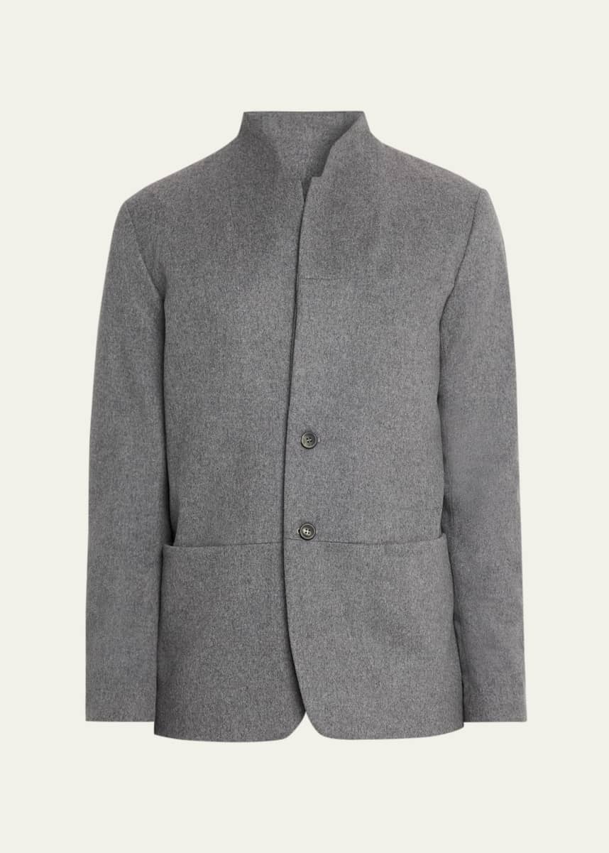 Sease Men's Ellen Wool and Cashmere Unstructured Blazer