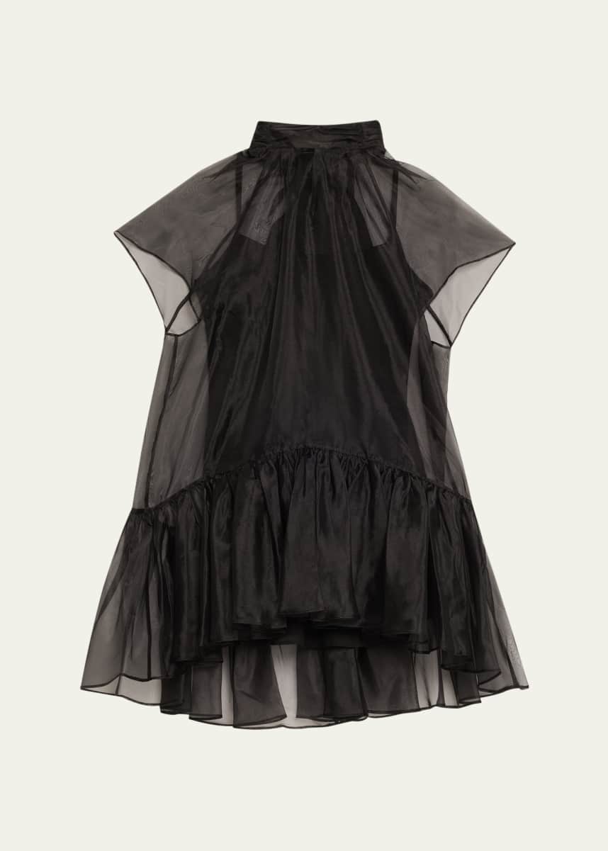 bernadette dress black Bernadette Wavy Sexy Mesh Long Dress – Black main image 1