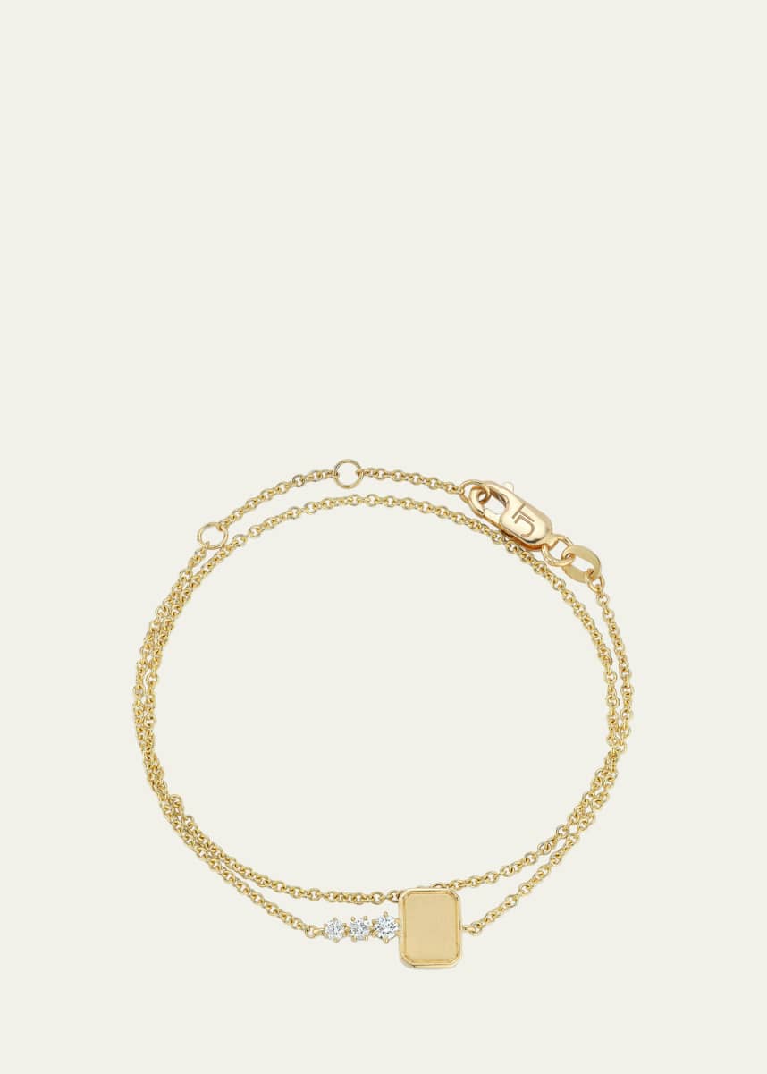 Jade Trau 18K Yellow Gold Mini Catherine Key Wrap Chain Bracelet