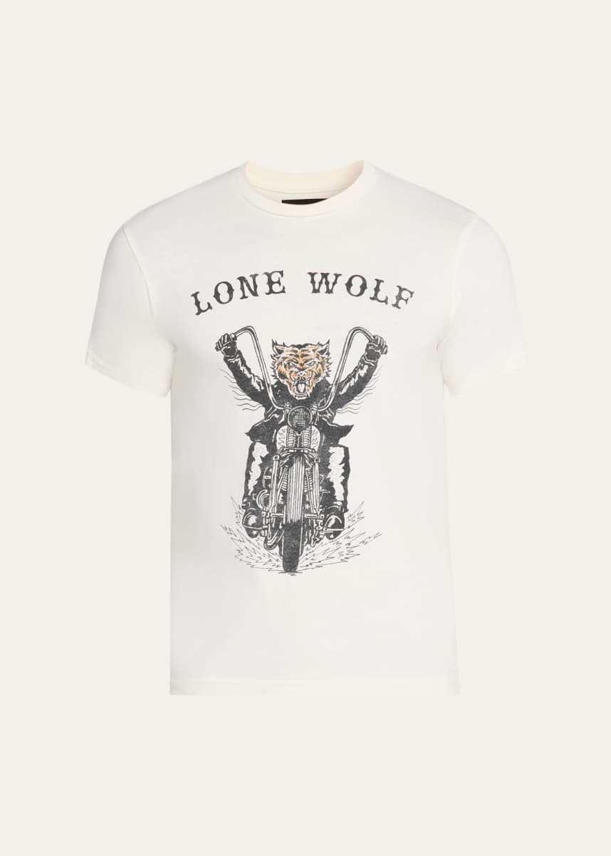 GALLERY DEPARTMENT Men's Lone Wolf Relaxed-Fit Graphic T-Shirt
