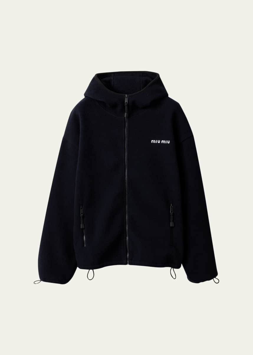 Miu Miu Hooded Fleece Jacket