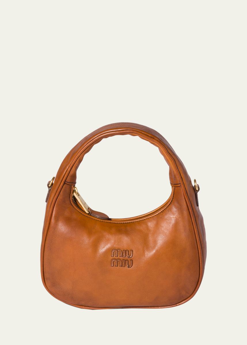 Wander Antiqued Leather Top-Handle Bag
