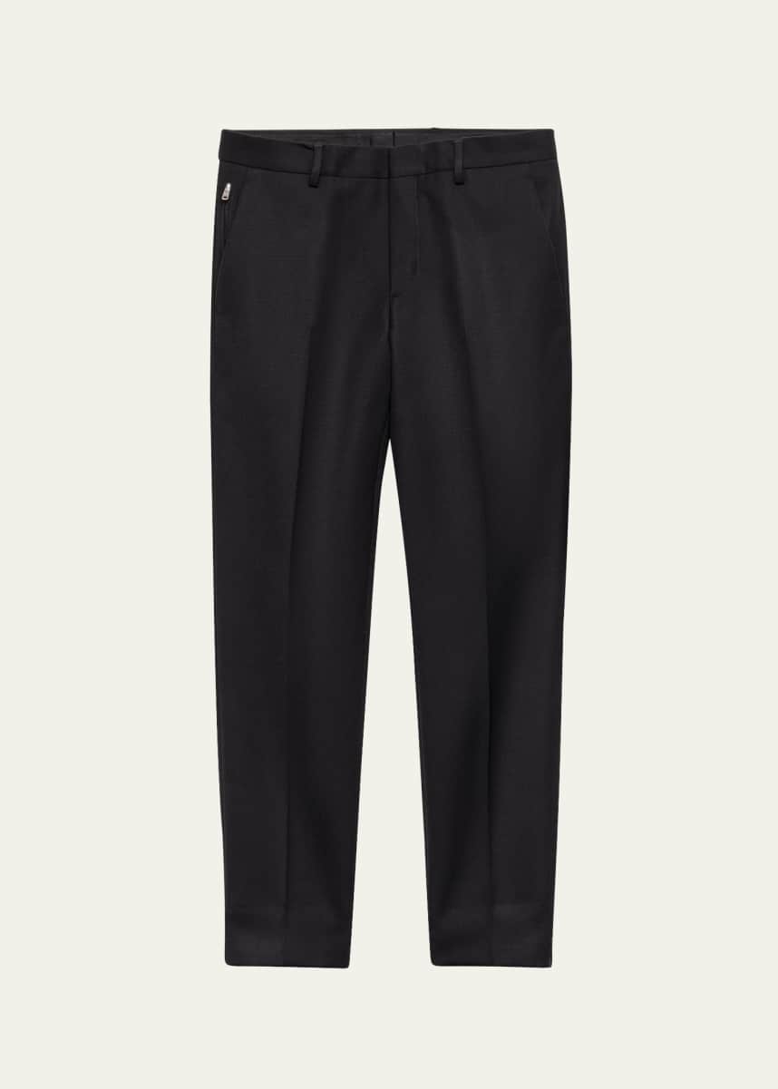 Prada Men's Gabardine Tapered Flat-Front Pants