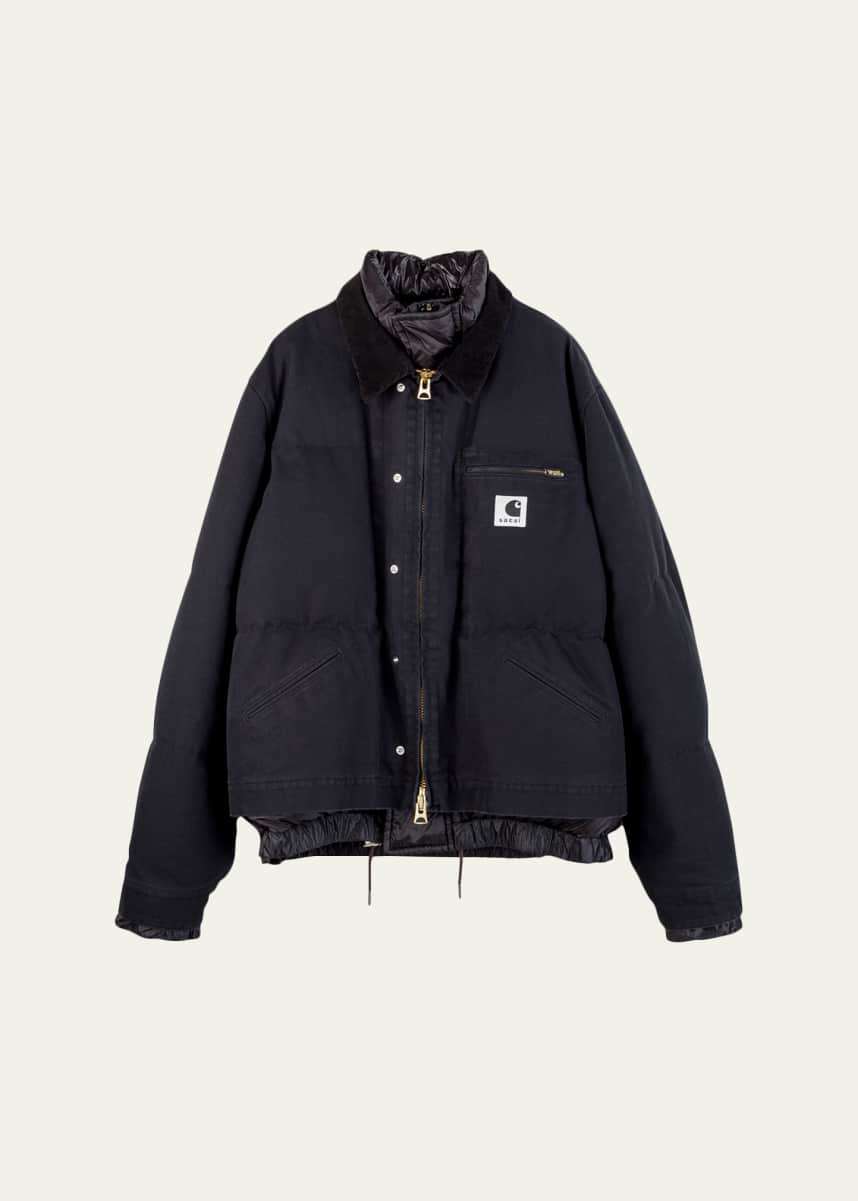 SACAI x CARHARTT WIP Men's Washed Duck Puffer Jacket - Bergdorf