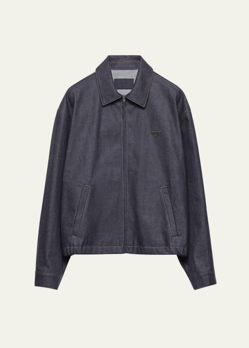 Prada Men's Raw Denim Jacket