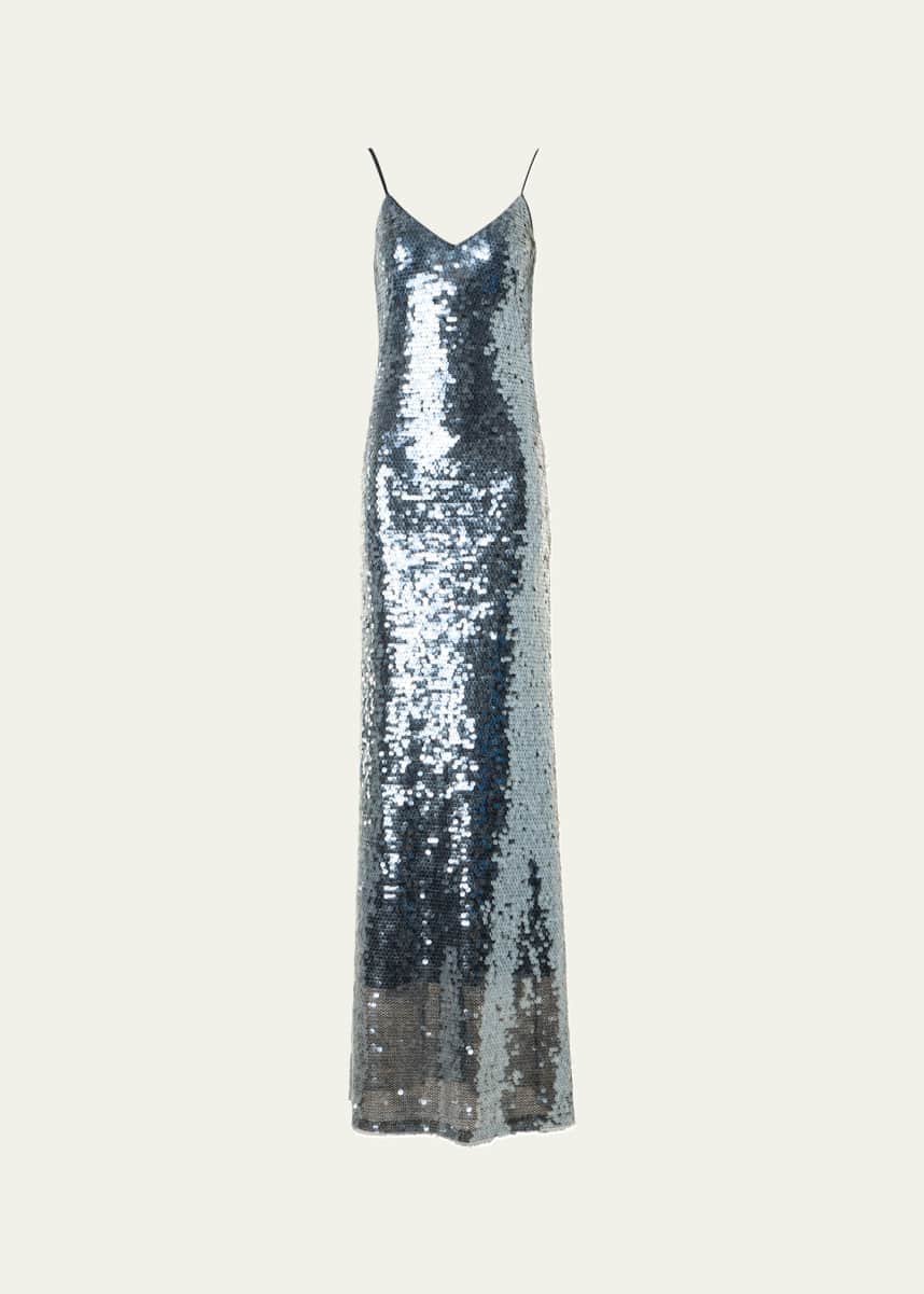 chinese dress ladies Late 20th Century Bergdorf Goodman Quilted Satin Abstract Wave Dress