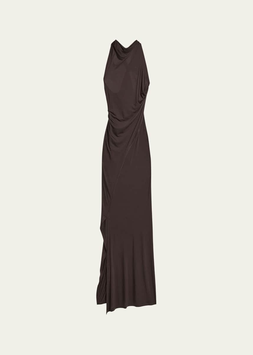 macys womens evening dresses Macy Dress Satin Cocoa main image 0