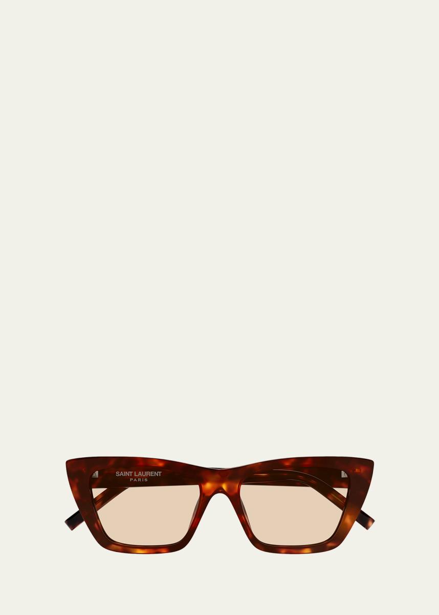 Saint Laurent Mica 53mm Acetate Cat-Eye Sunglasses - Bergdorf Goodman