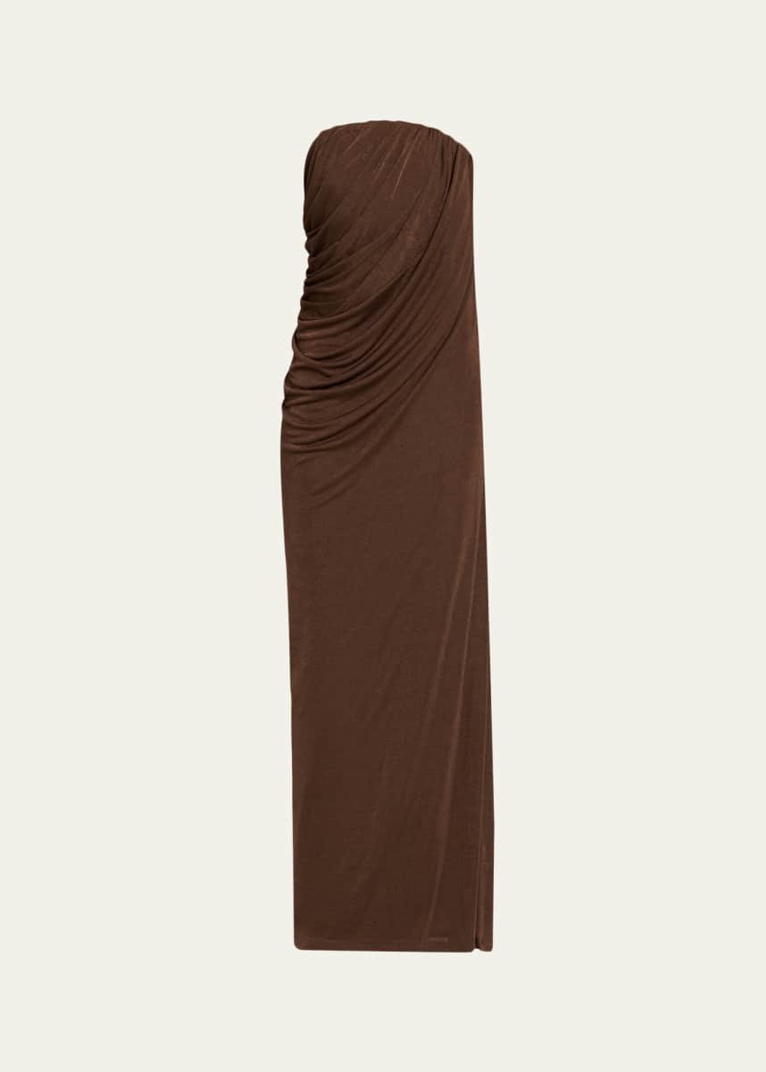 anna quan brown dress PENELOPE DRESS (RAVEN W/ TRIM)