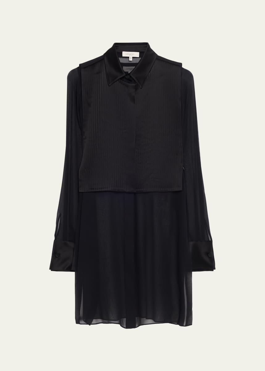Club Monaco Pleated Shirt Dress Club Monaco Women's Novel Pleated Shirt  Dress, White/Blanc, X-Small at Amazon Women's Clothing store