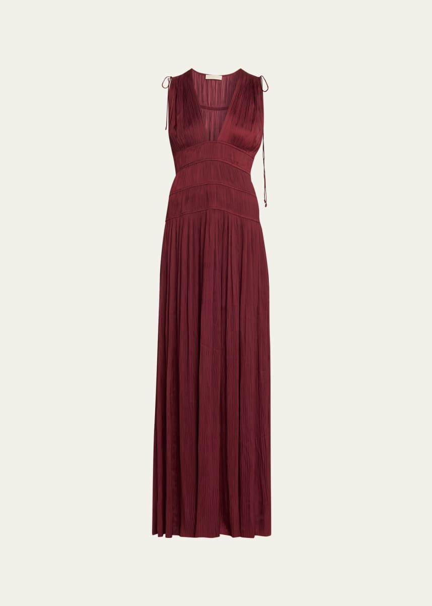 midi hi low dress Satin High-low Midi Dress