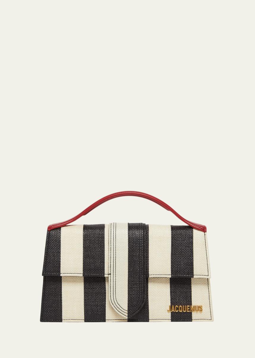 Le Grand Bambino Striped Top-Handle Bag