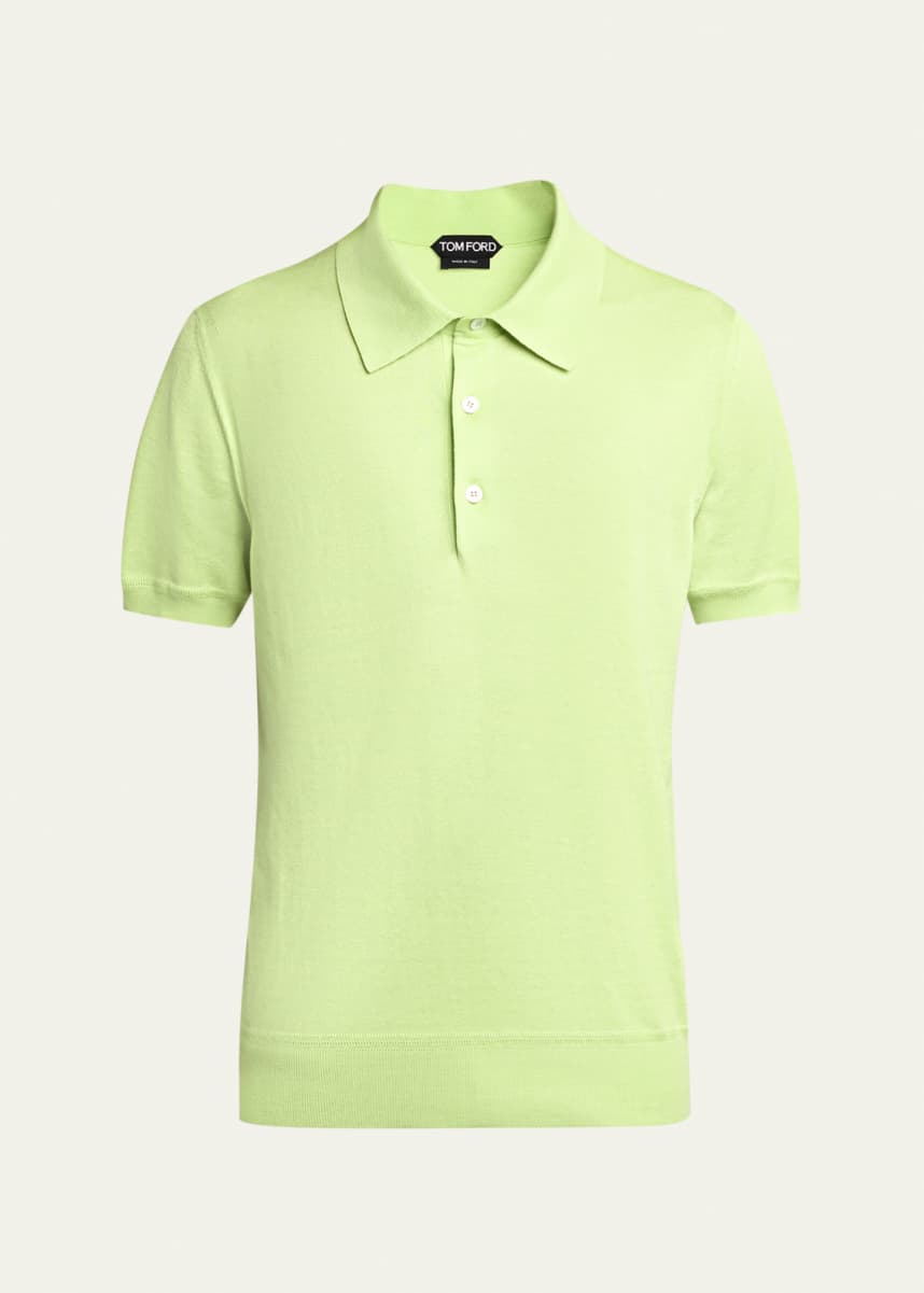 TOM FORD Men's Classic-Fit Cotton Knit Polo Shirt - Bergdorf Goodman