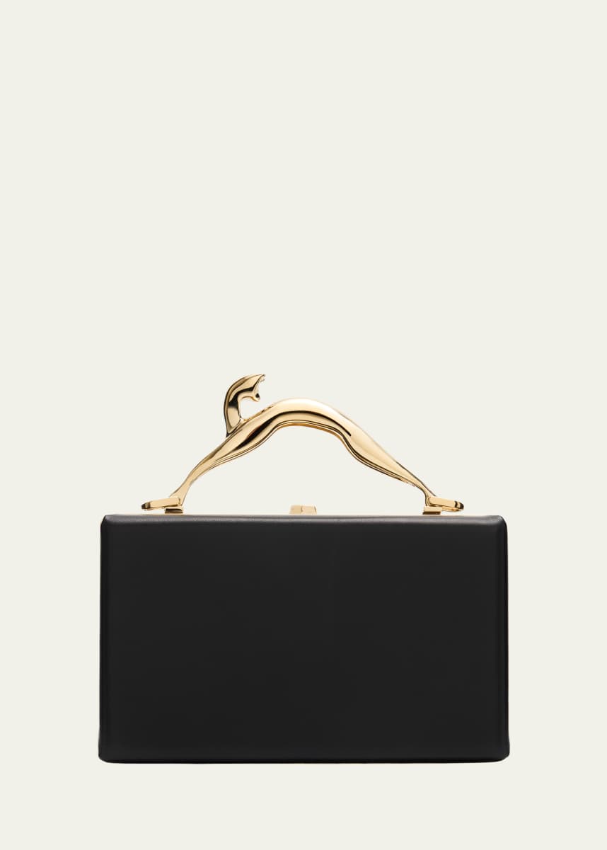 Lanvin Fusion Cat Leather Top-Handle Bag - Bergdorf Goodman