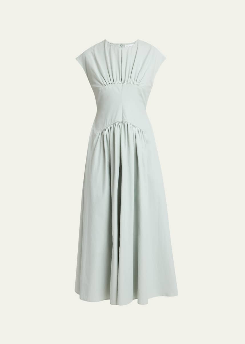 denim dress with shoes Robbie Denim Dress