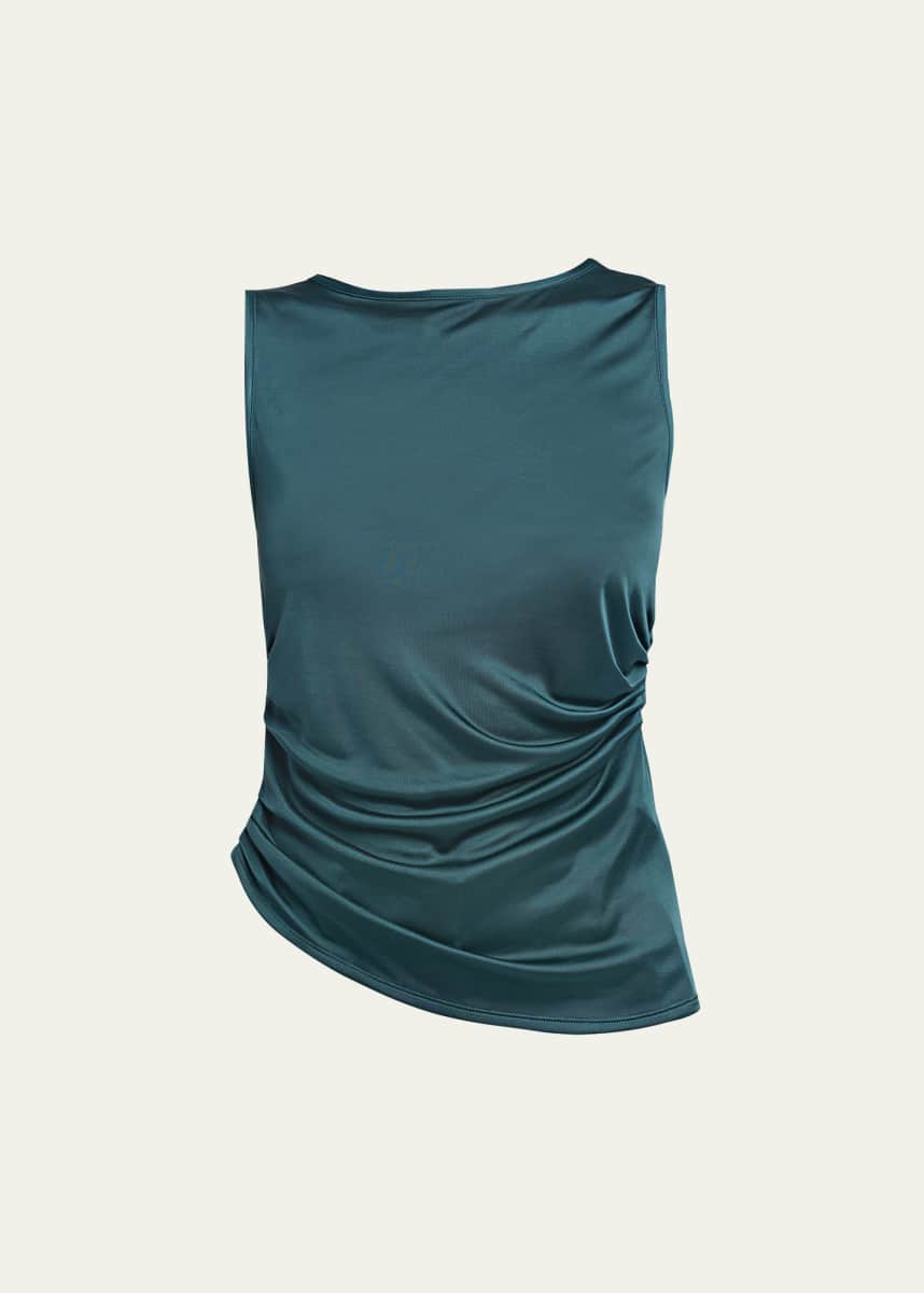 strapless open back dress Soft Active Open-Back Pleated Tennis Dress in Milk main image 1