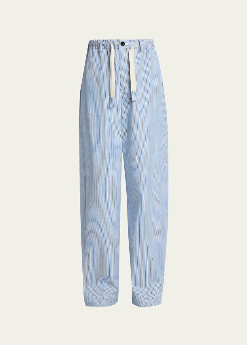 サルセーション Close fitting pants ライトブルー XS SACAI Men's Striped Drawstring Pants - Bergdorf Goodman